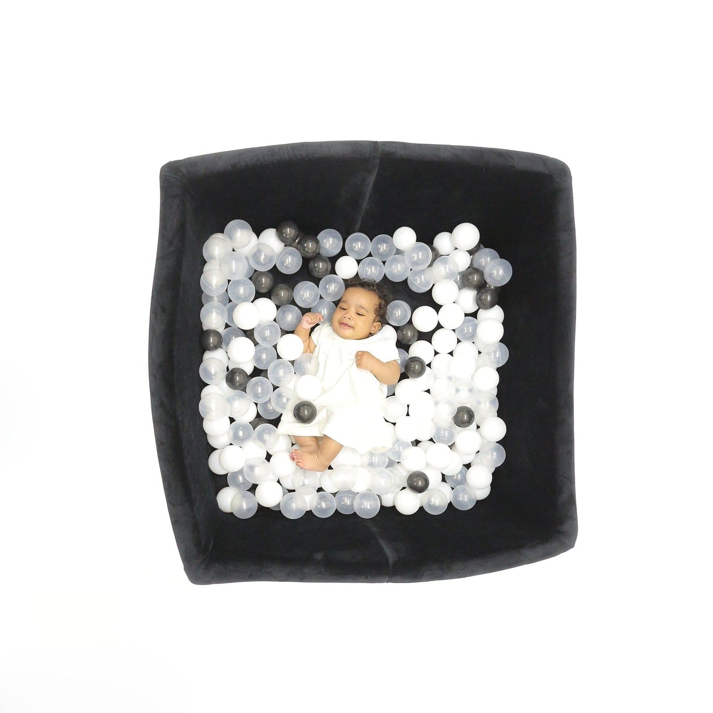 Premium Black Square Ball Pit + 400 Balls