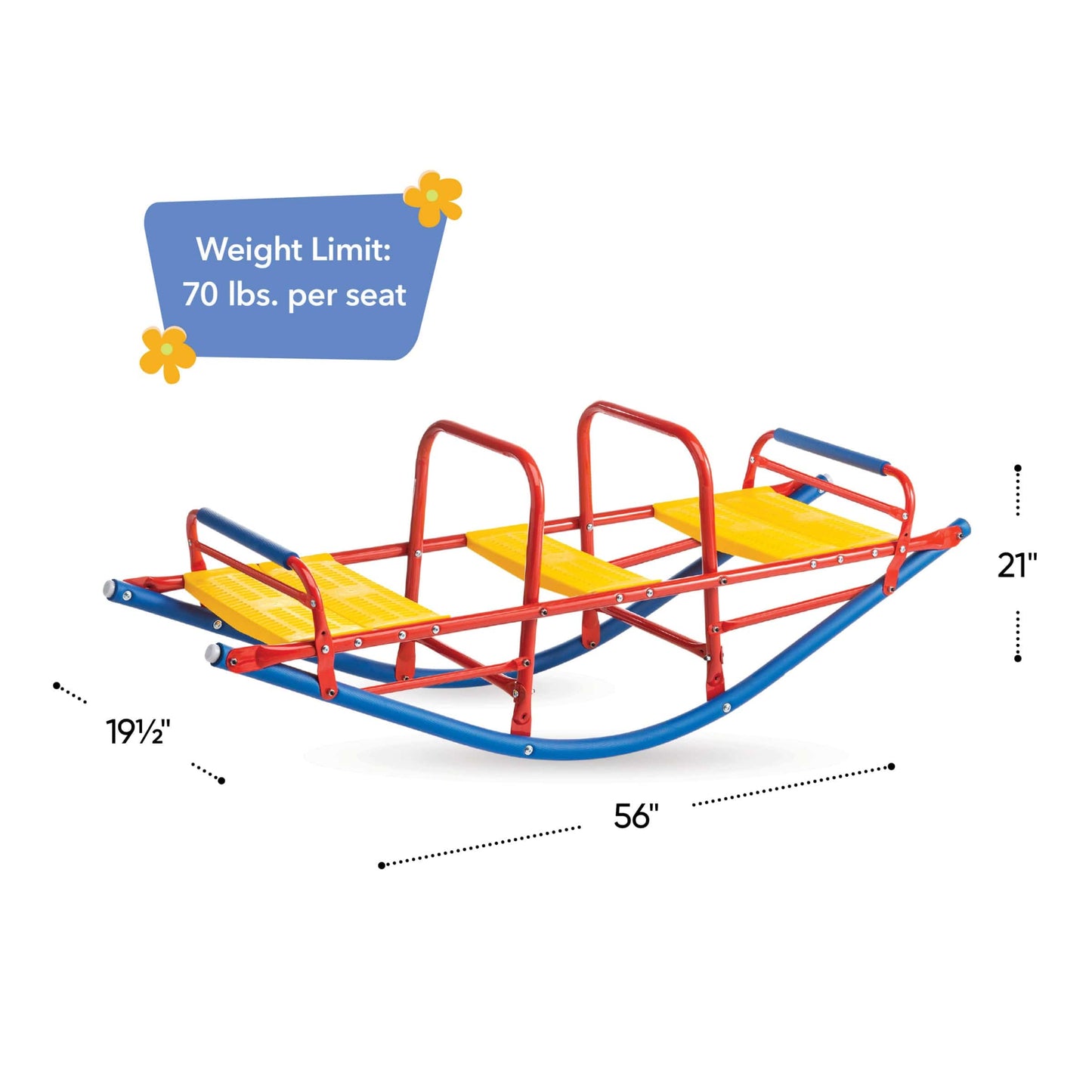 56-Inch Metal Rocking Seesaw