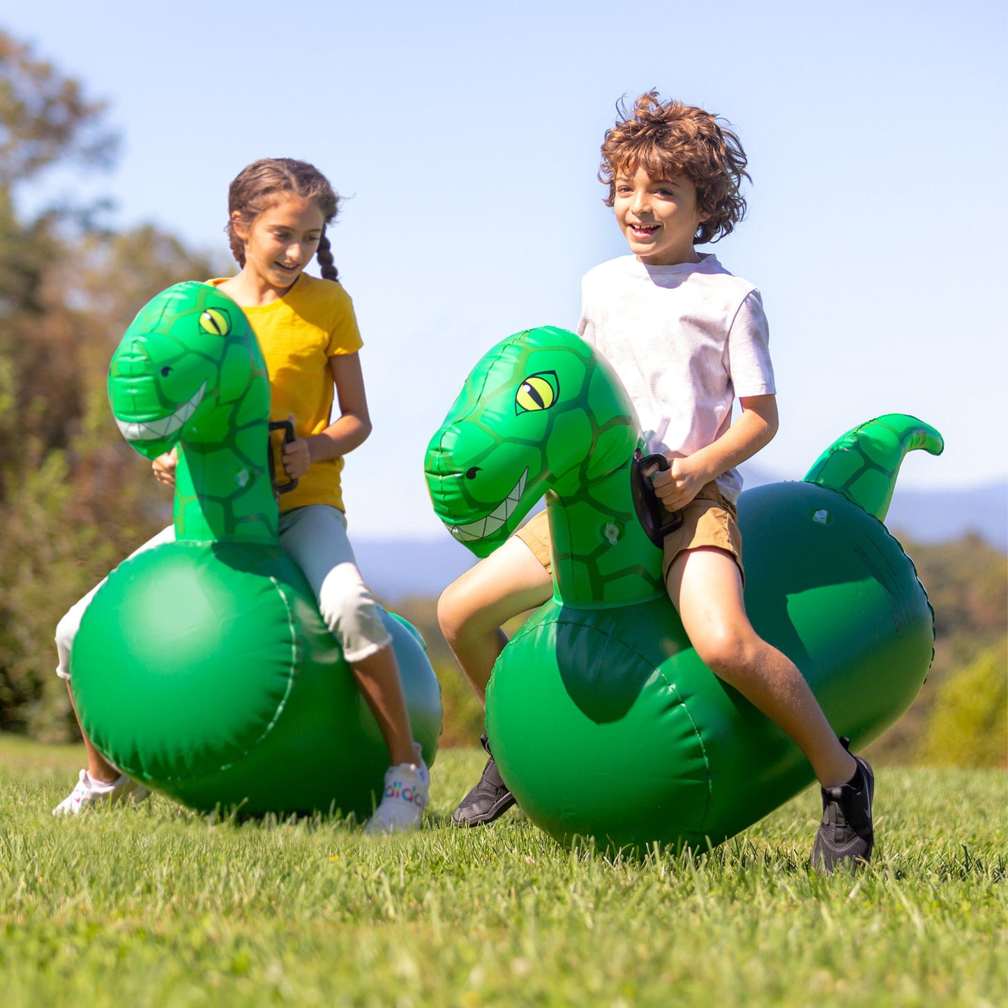 Inflatable Ride-On Hop 'n Go Dinosaurs