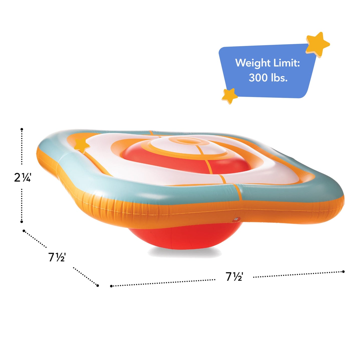 Bullseye Balance Ball Inflatable Platform