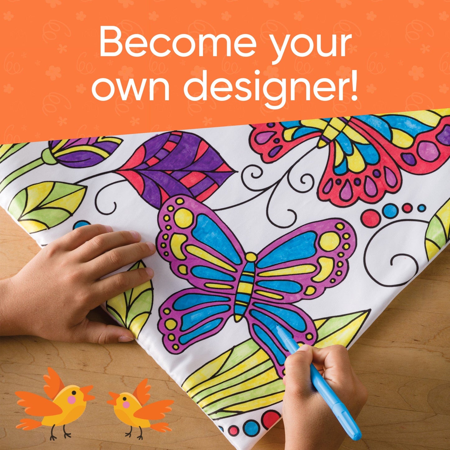 Color Pops Color-Your-Own Pillow Kit