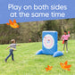 Giant Double-Sided Inflatable Axe-Throwing and Ball-Toss Target Game