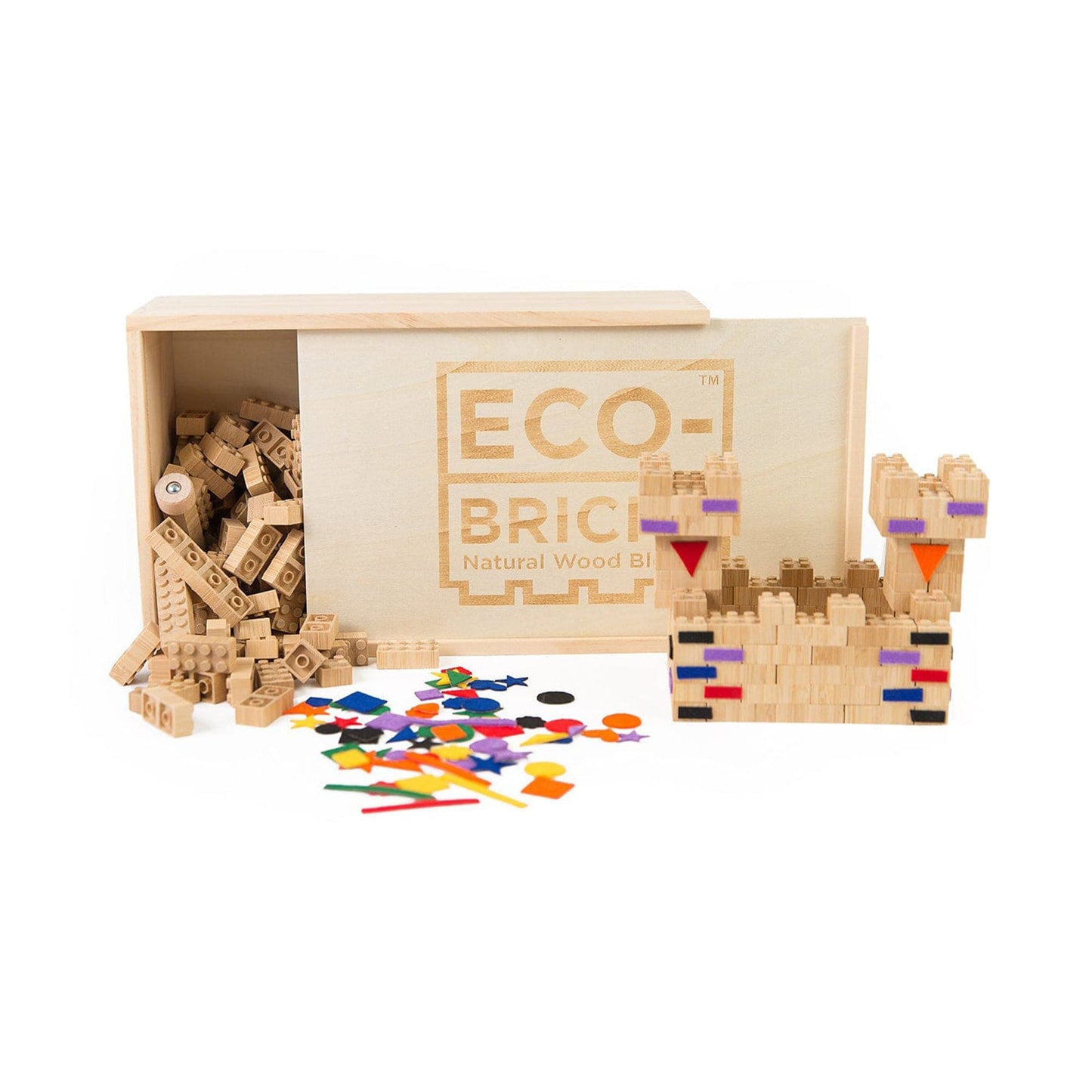 Eco-Bricks Bamboo 250pcs + Felt