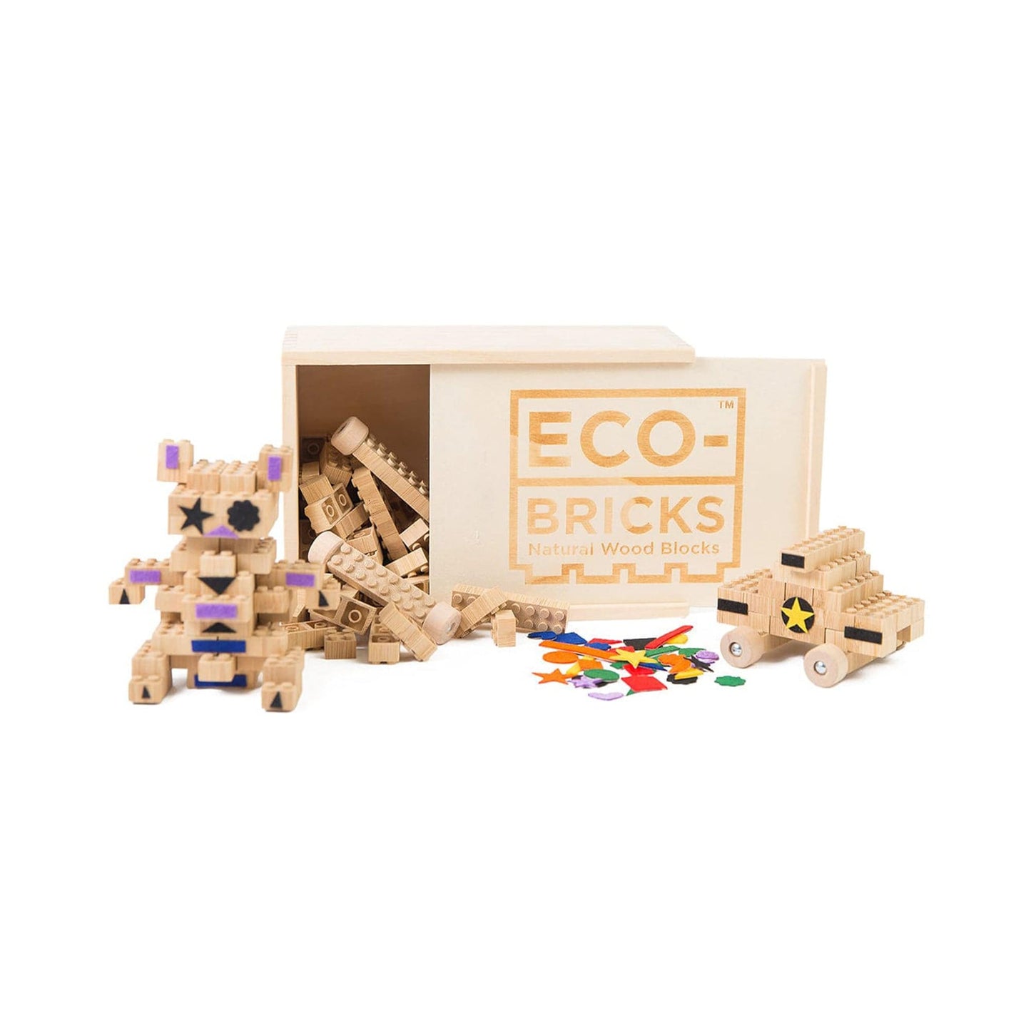 Eco-Bricks Bamboo 90pcs + Felt