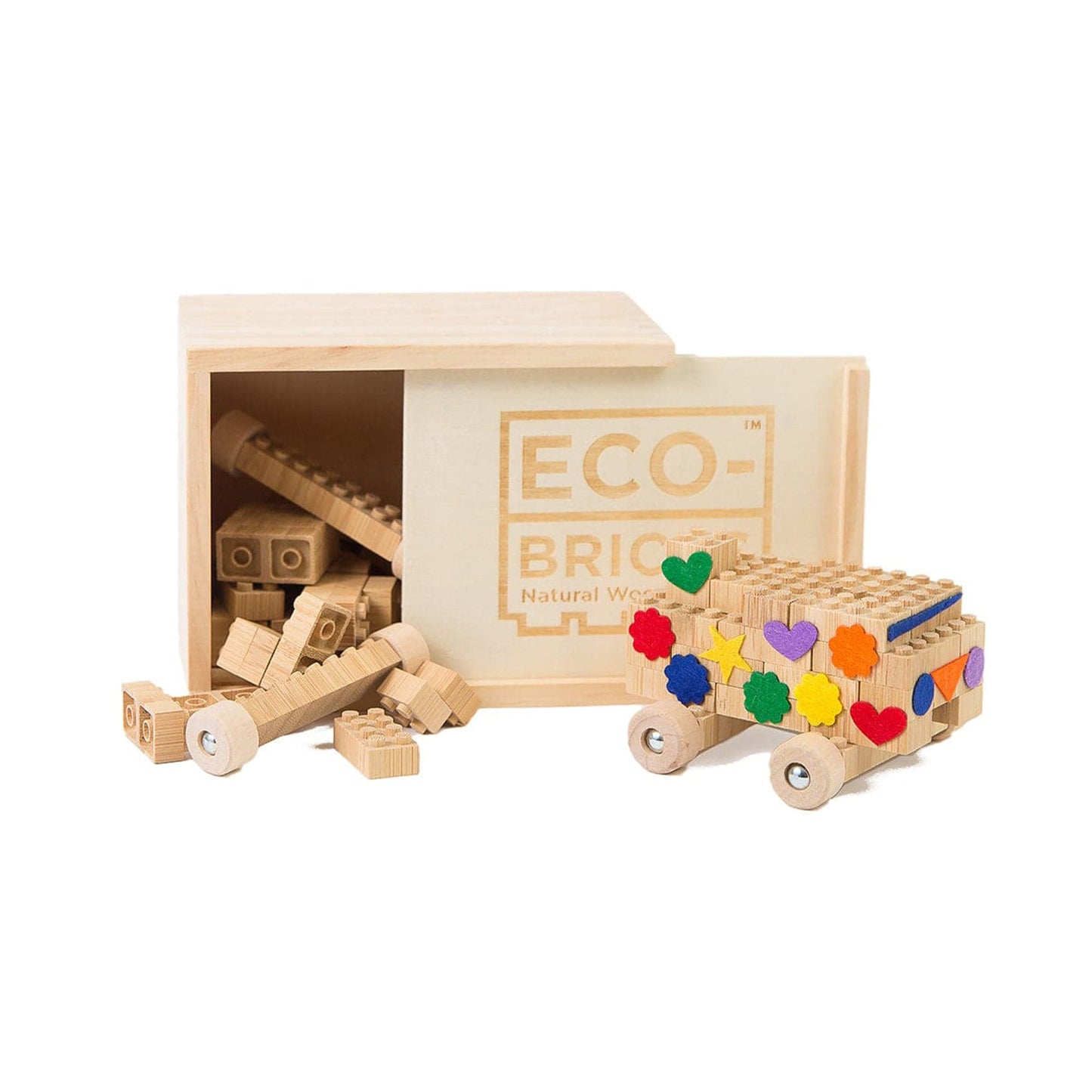 Eco-Bricks Bamboo 45pcs + Felt