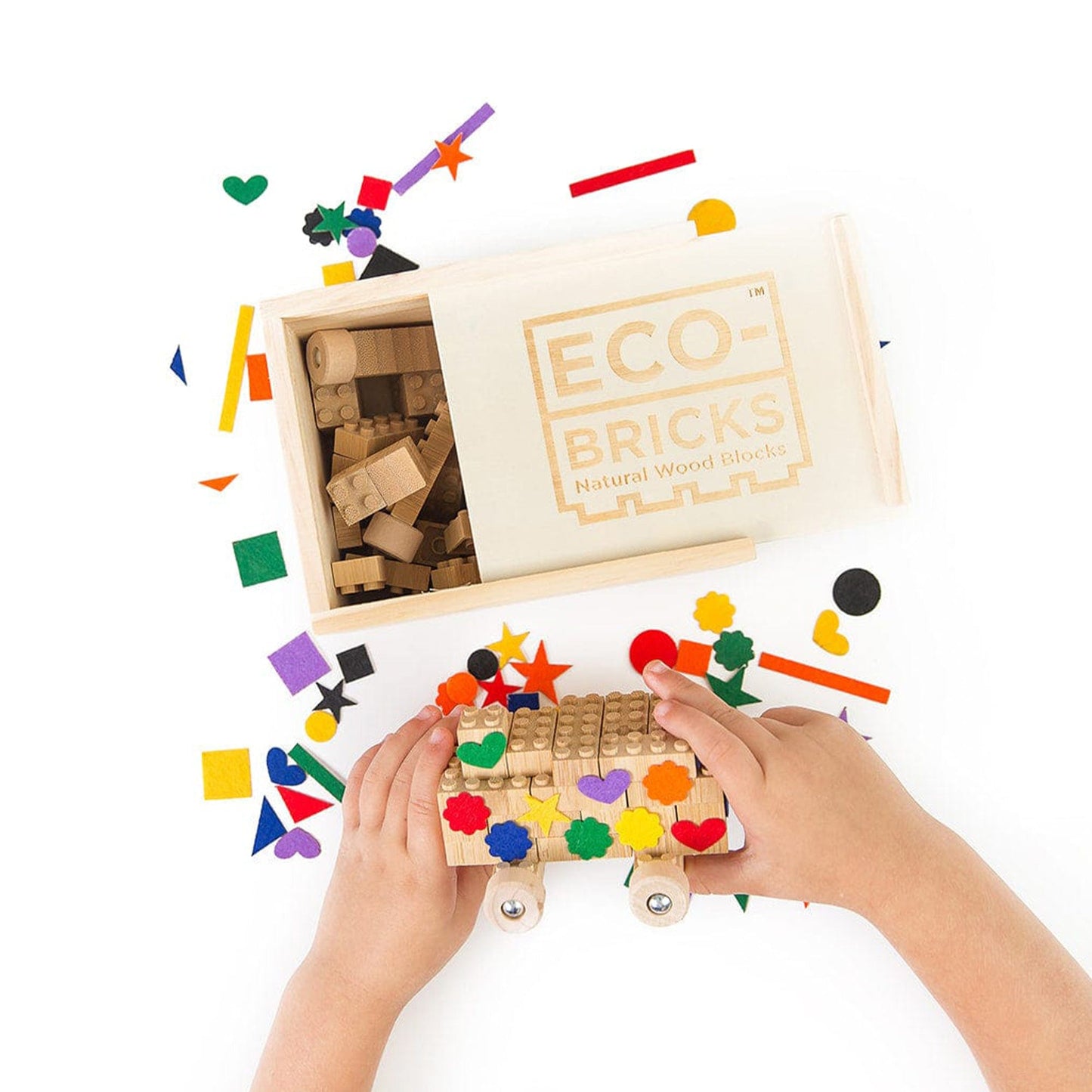 Eco-Bricks Bamboo 45pcs + Felt