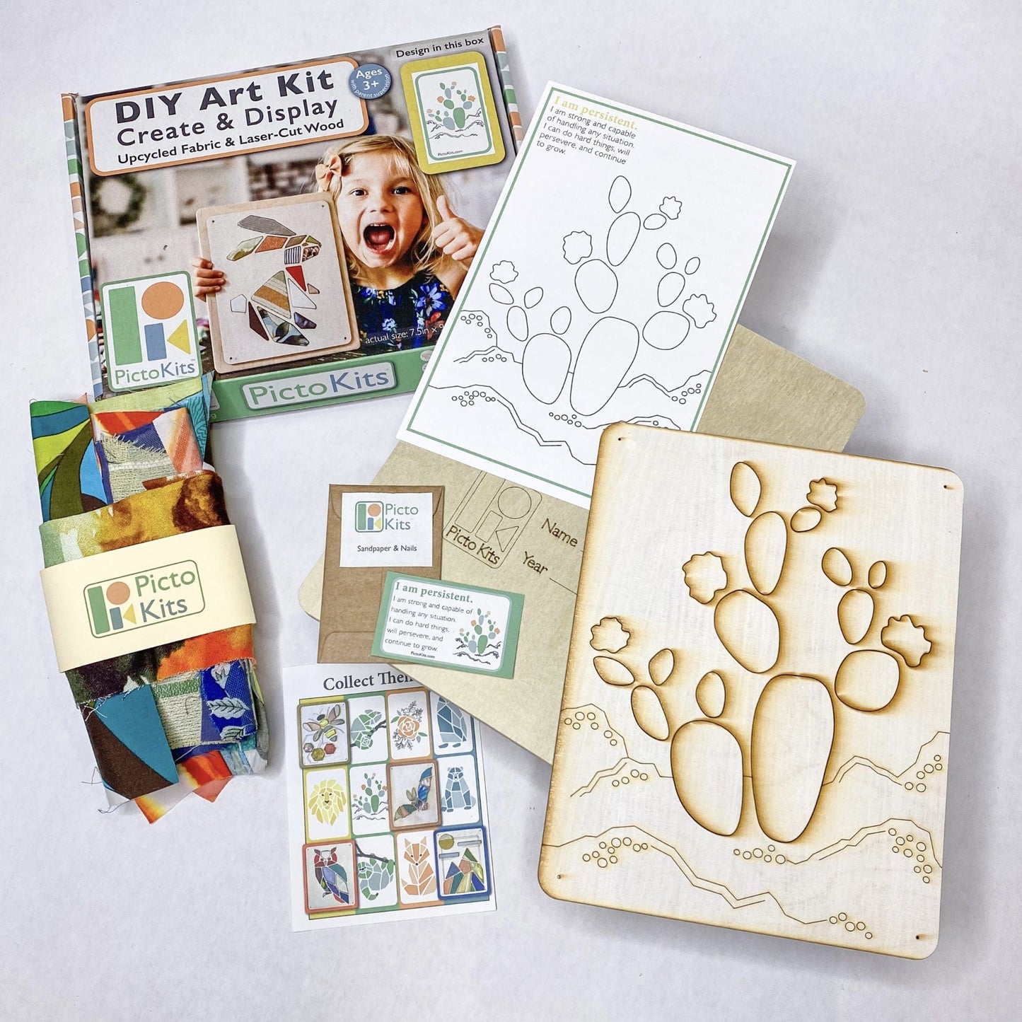 Cactus Fabric Art Kit