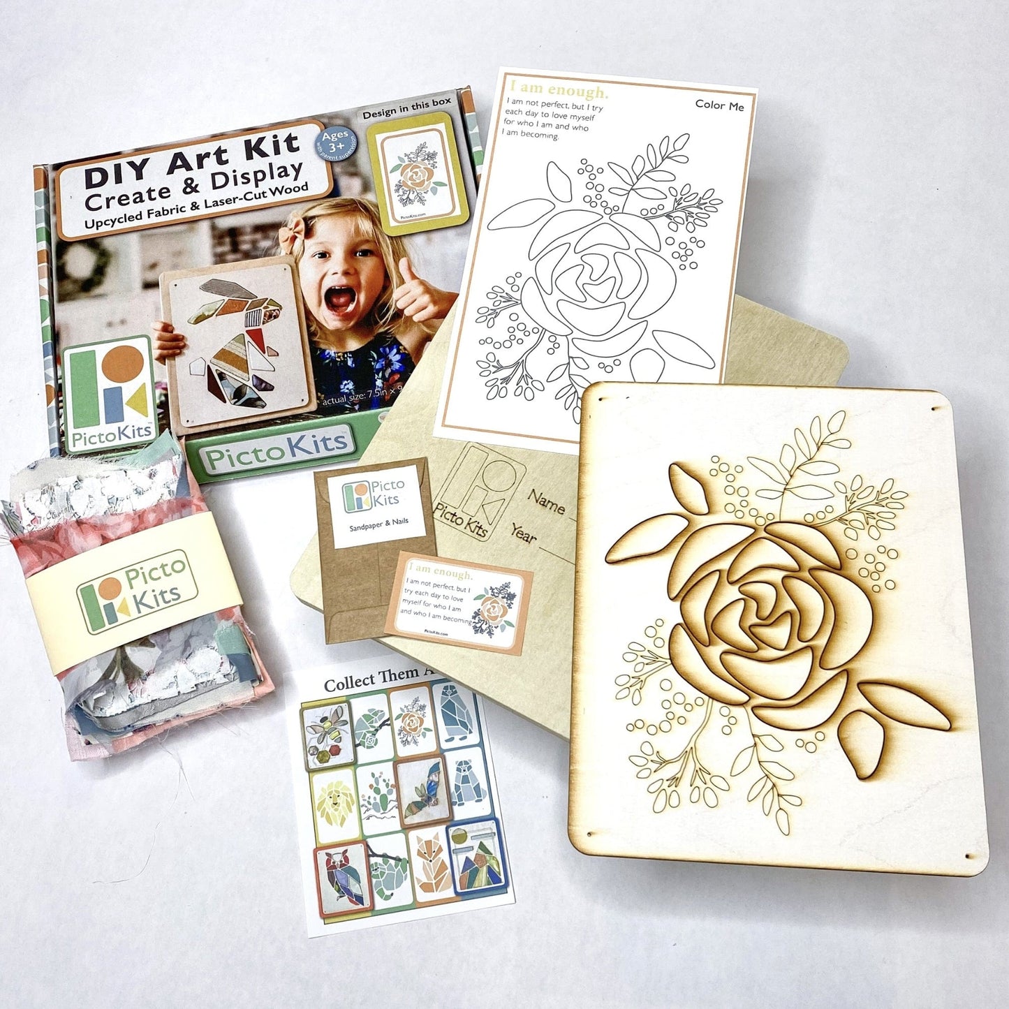 Flower Fabric Art Kit