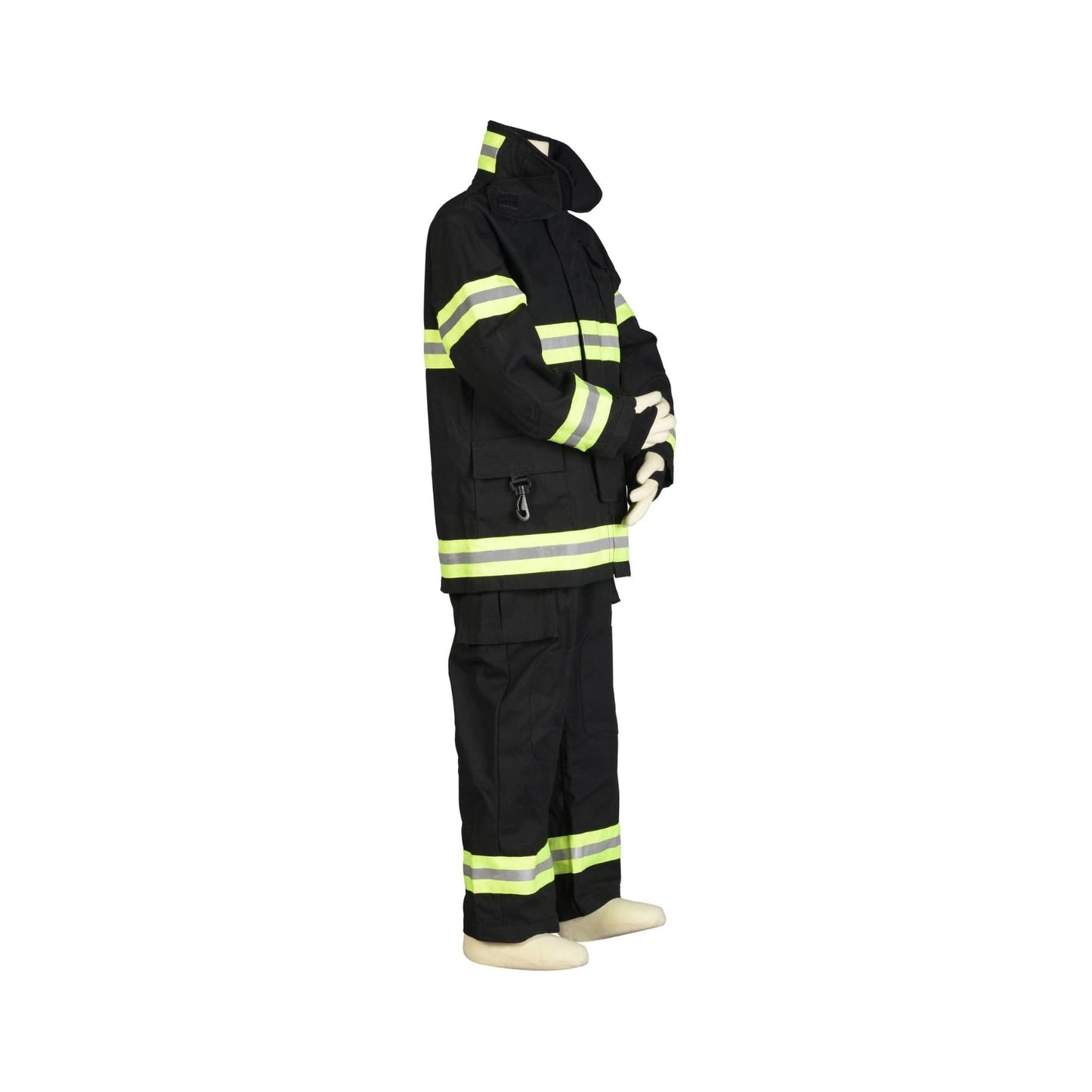 Black Firefighter Suit W/ Black Helmet