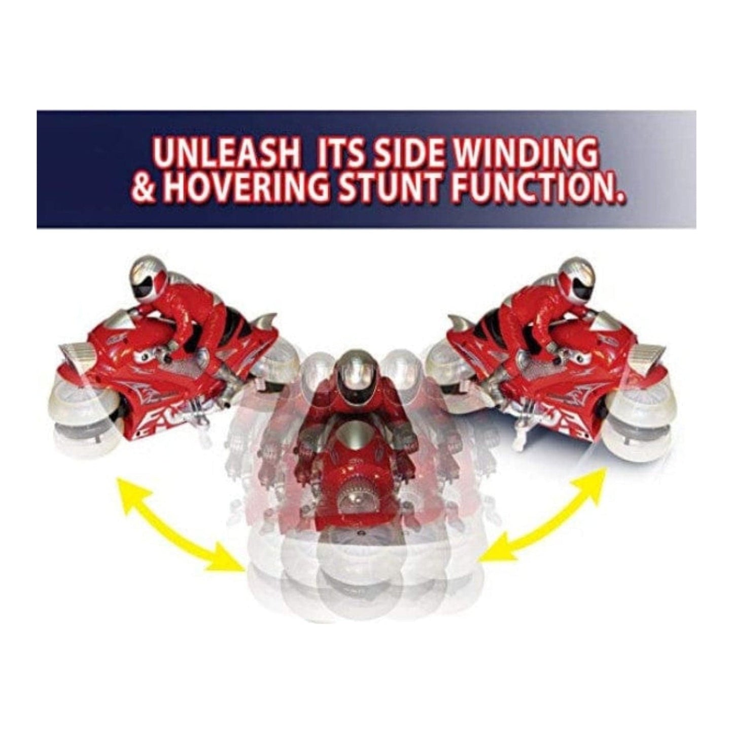 Set Of 2 Hovercycles, Red And Blue