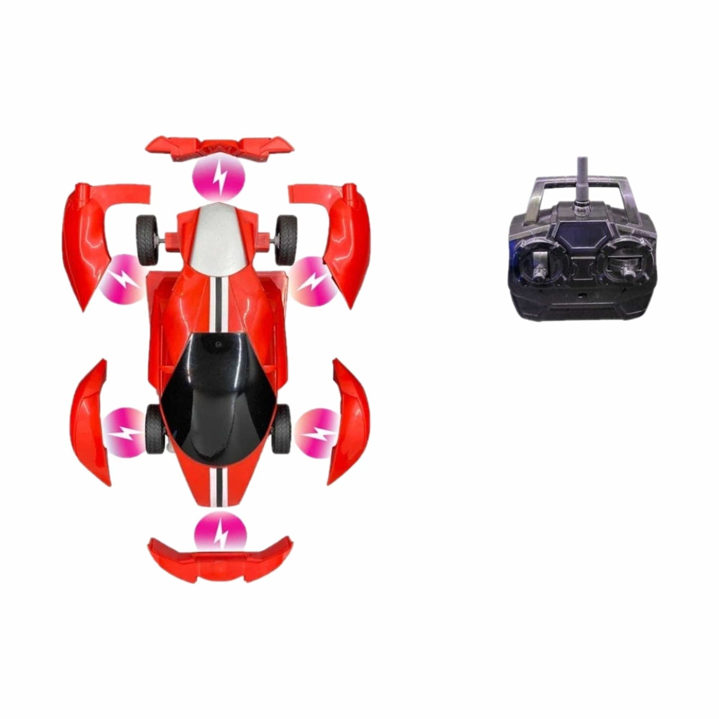Set Of 2 Turbo Twister Crashnetix, Blue And Red
