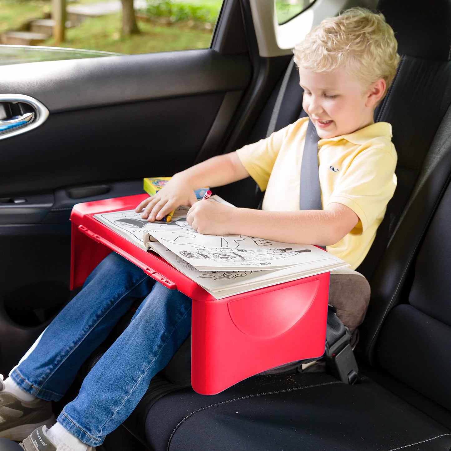 Portable Folding Lap Desk With Storage Activity Tray