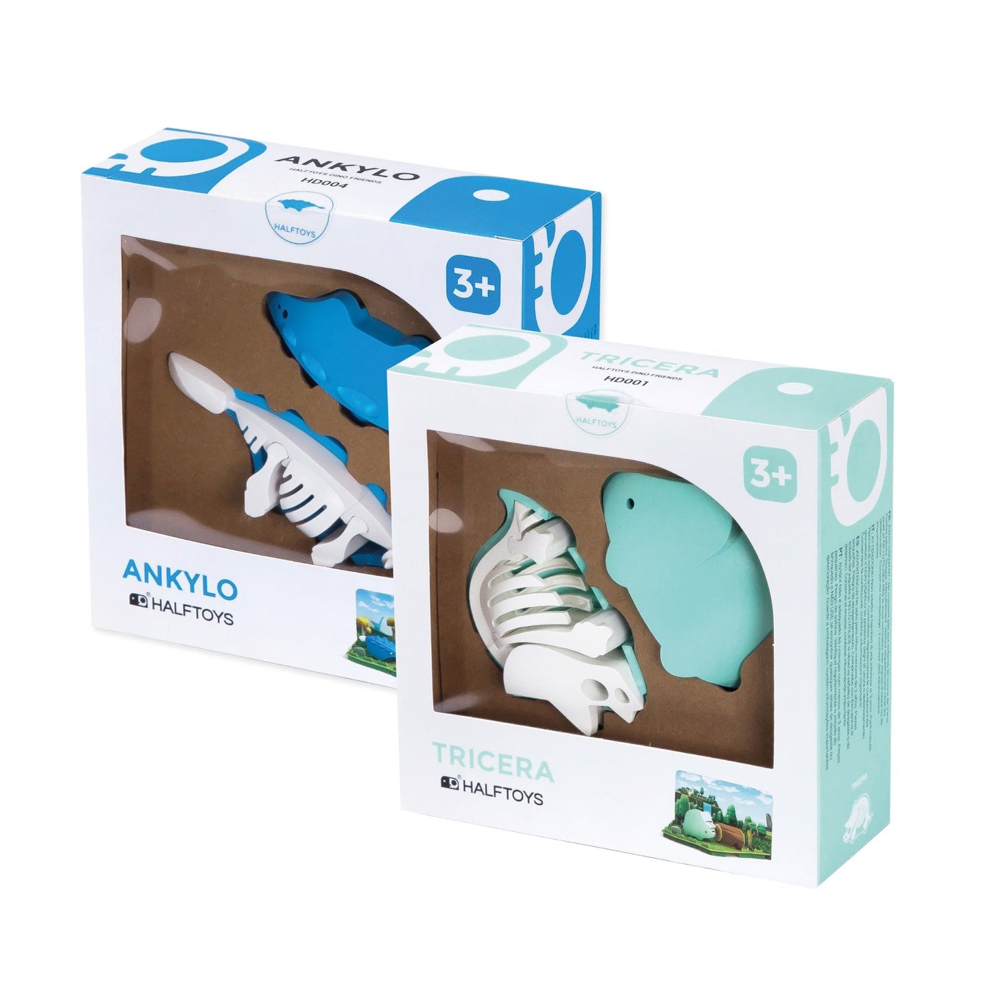 Half Dino Bundle: Tricera And Ankylo