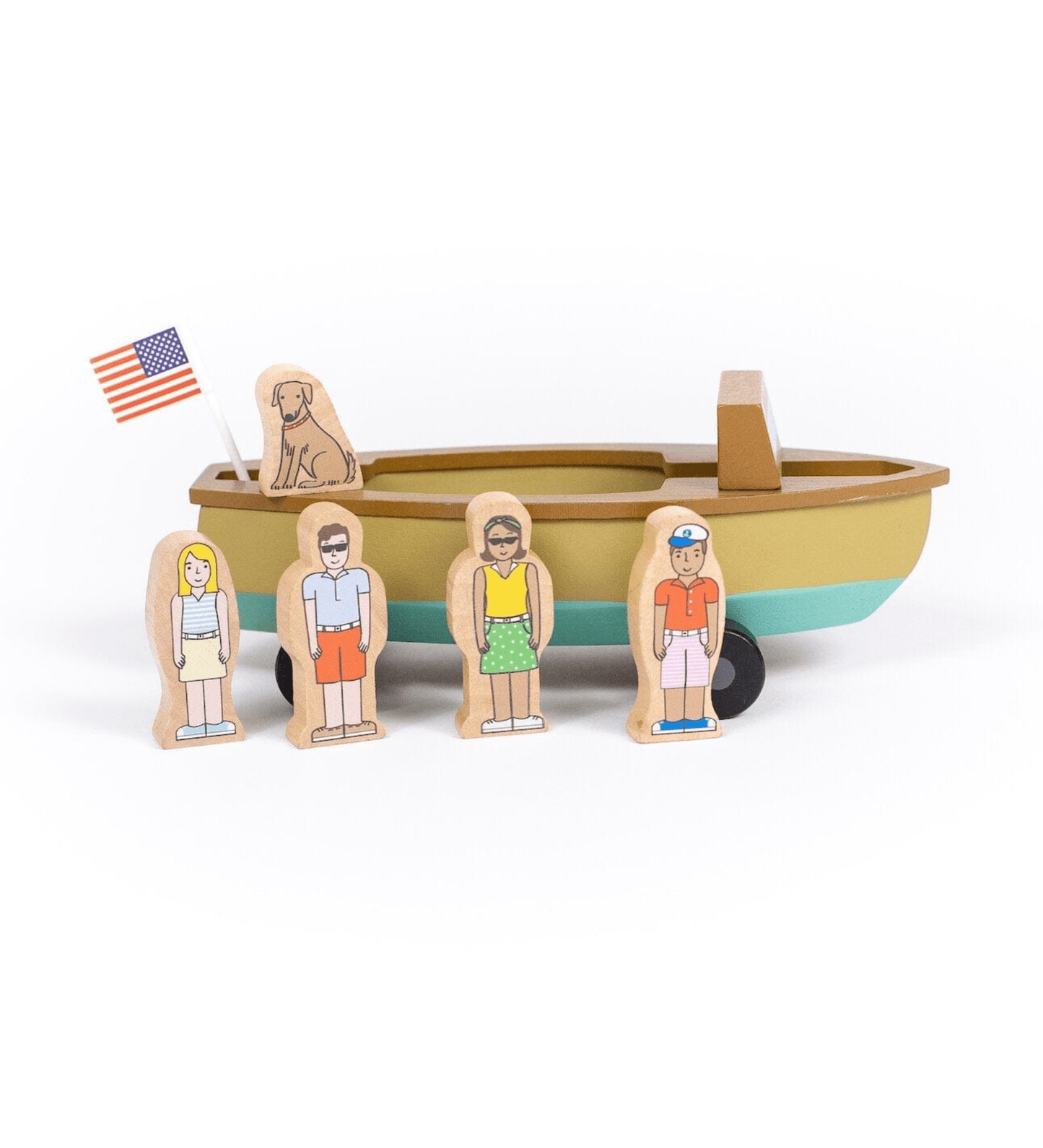 Vintage Lake Boat Magnetic Skiff