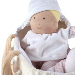 Grace - Baby Soft Doll With Carry Cot, Bottle & Blanket