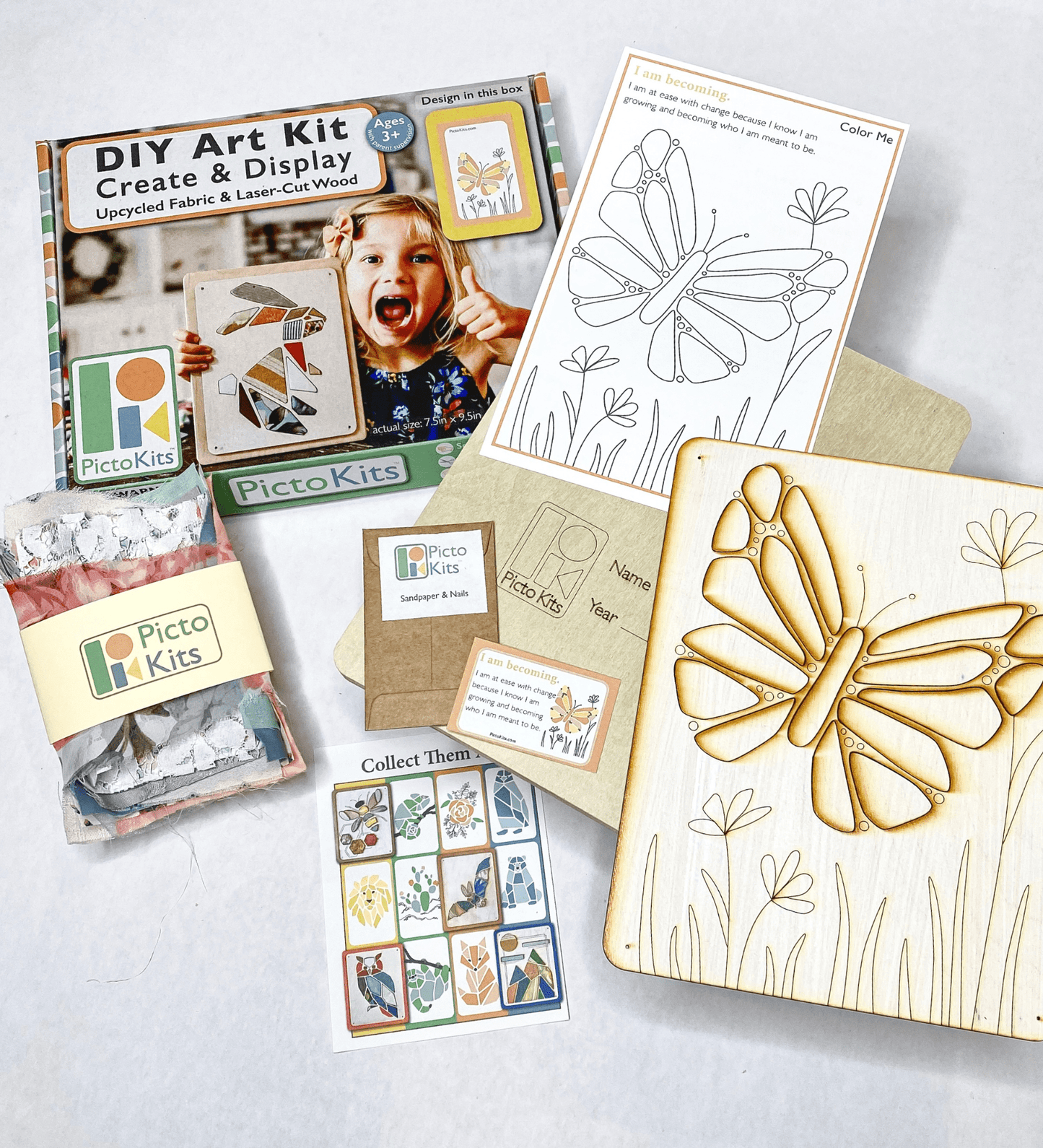Butterfly Fabric Art Kit