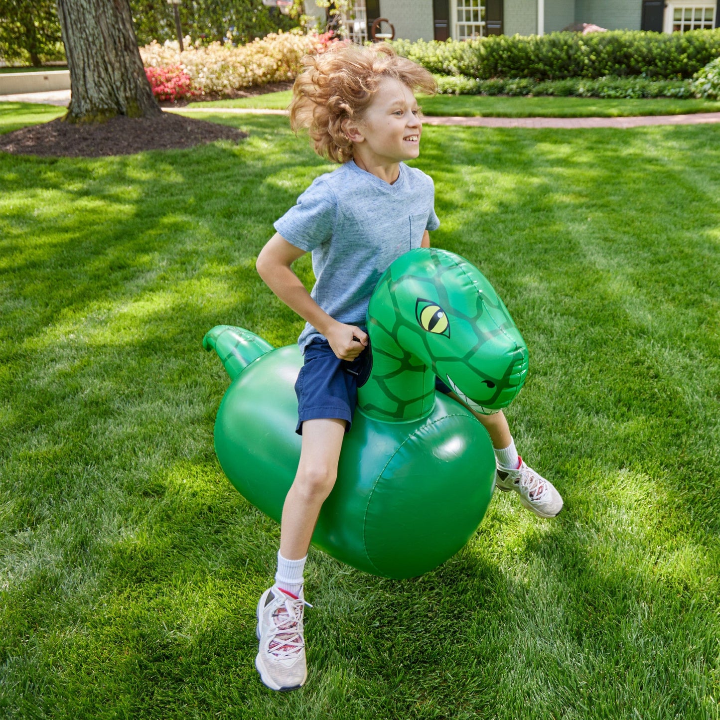 Inflatable Ride-On Hop 'n Go Dinosaurs