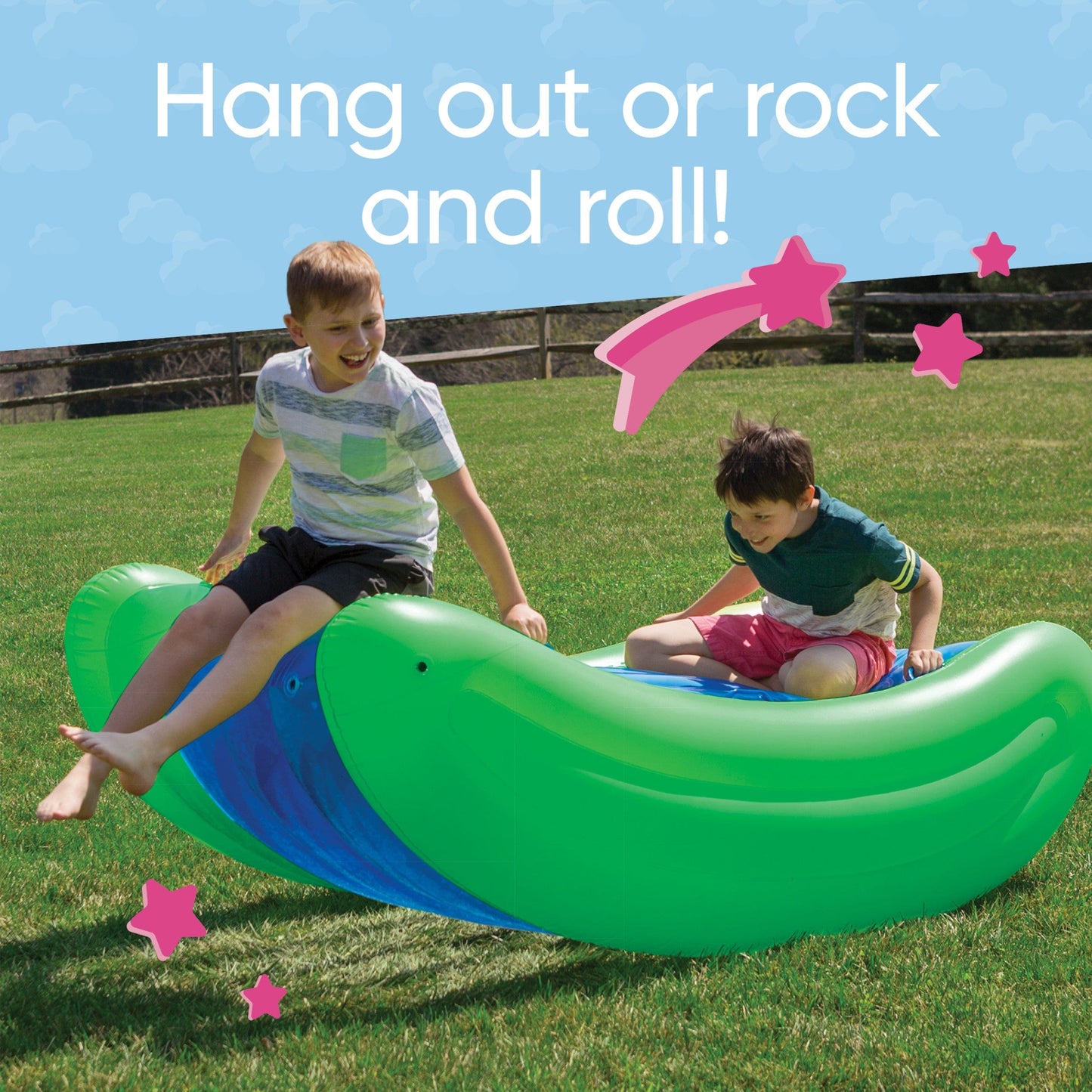 Rock With It! Giant 6-Foot Inflatable Curved Rocker