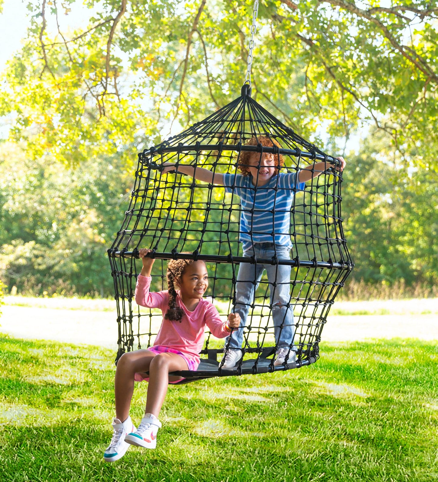 50-Inch Playful Rope HangOut Climber Swing