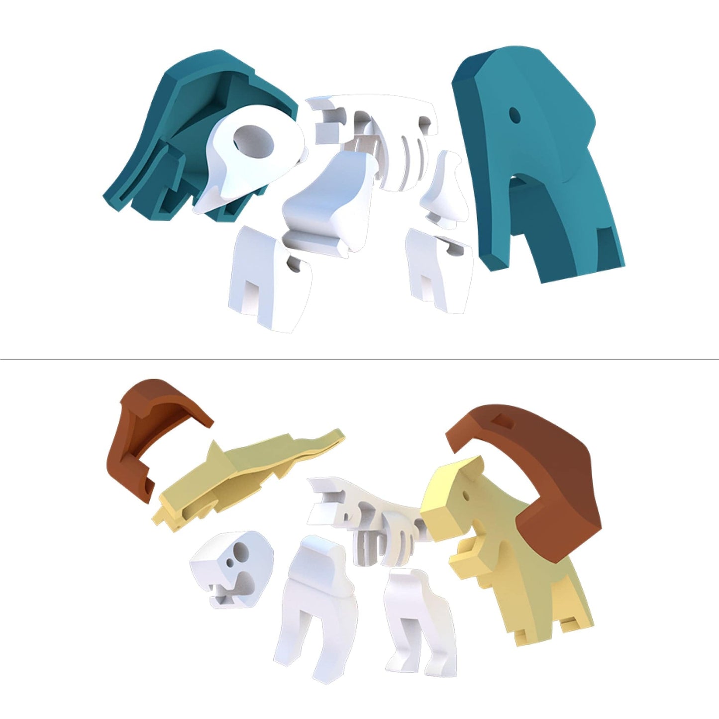 Animal Kingdom Bundle Elephant And Lion