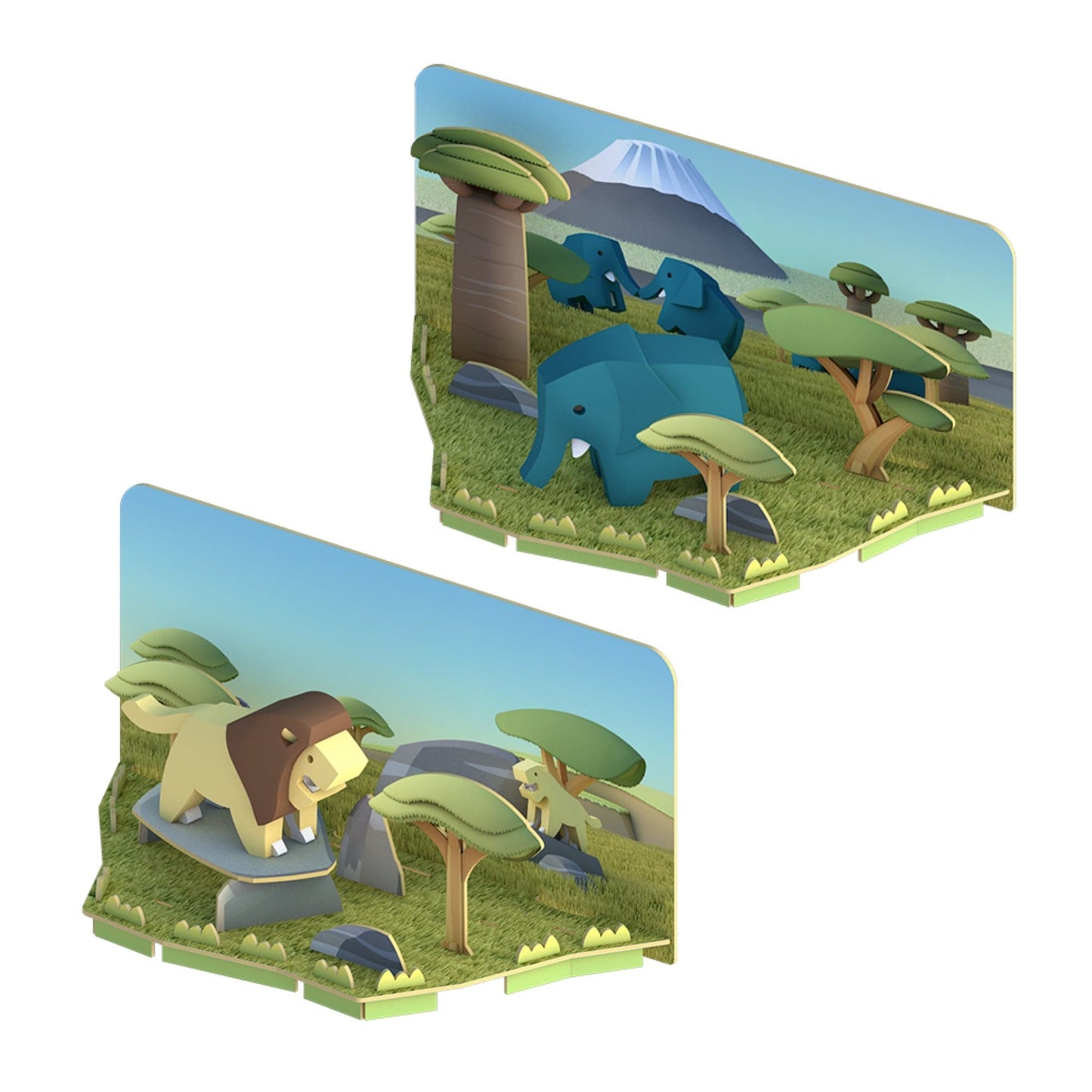 Animal Kingdom Bundle Elephant And Lion