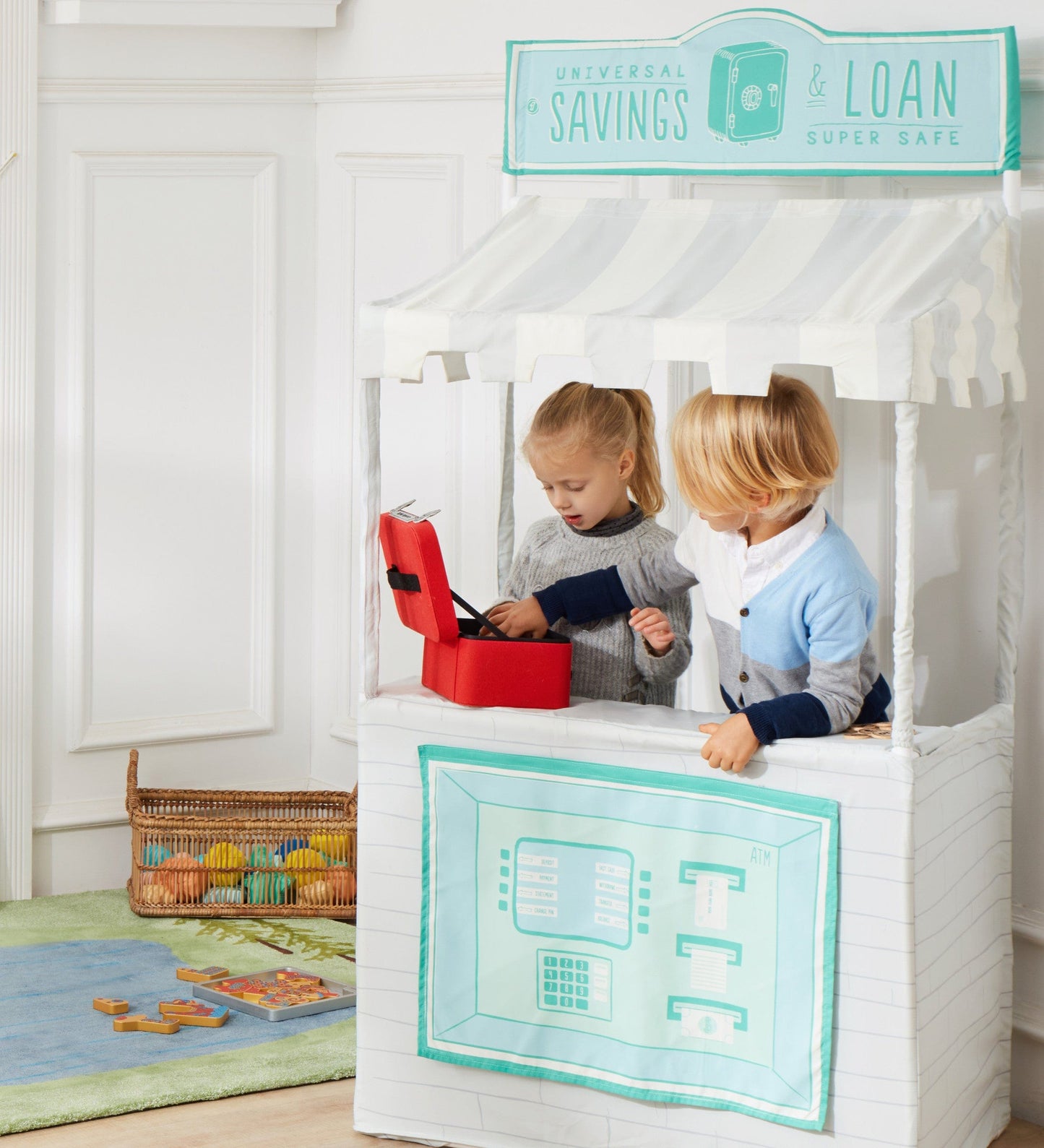 3-in-1 Pretend Business Play Stand