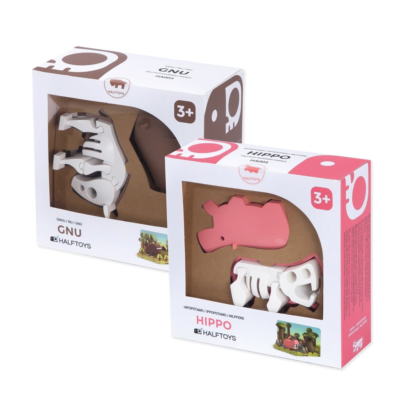 Savanna Adventure Bundle: Gnu And Hippo