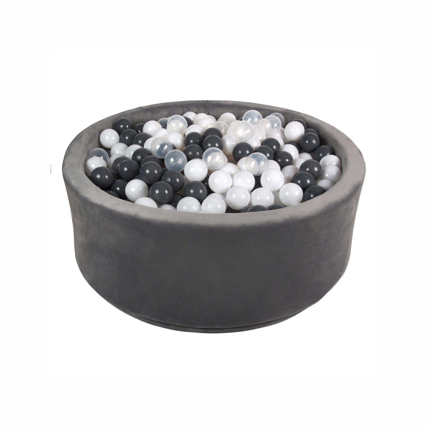 Premium Big Grey Velvet Ball Pit + 400 Balls