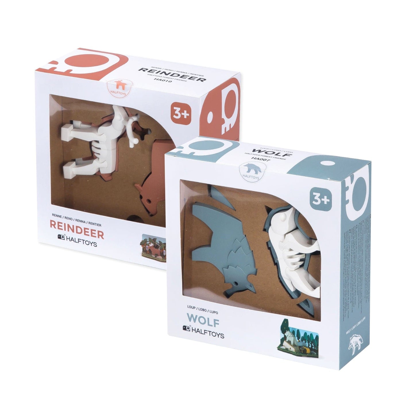 Northern Wilderness Bundle: Reindeer And Wolf