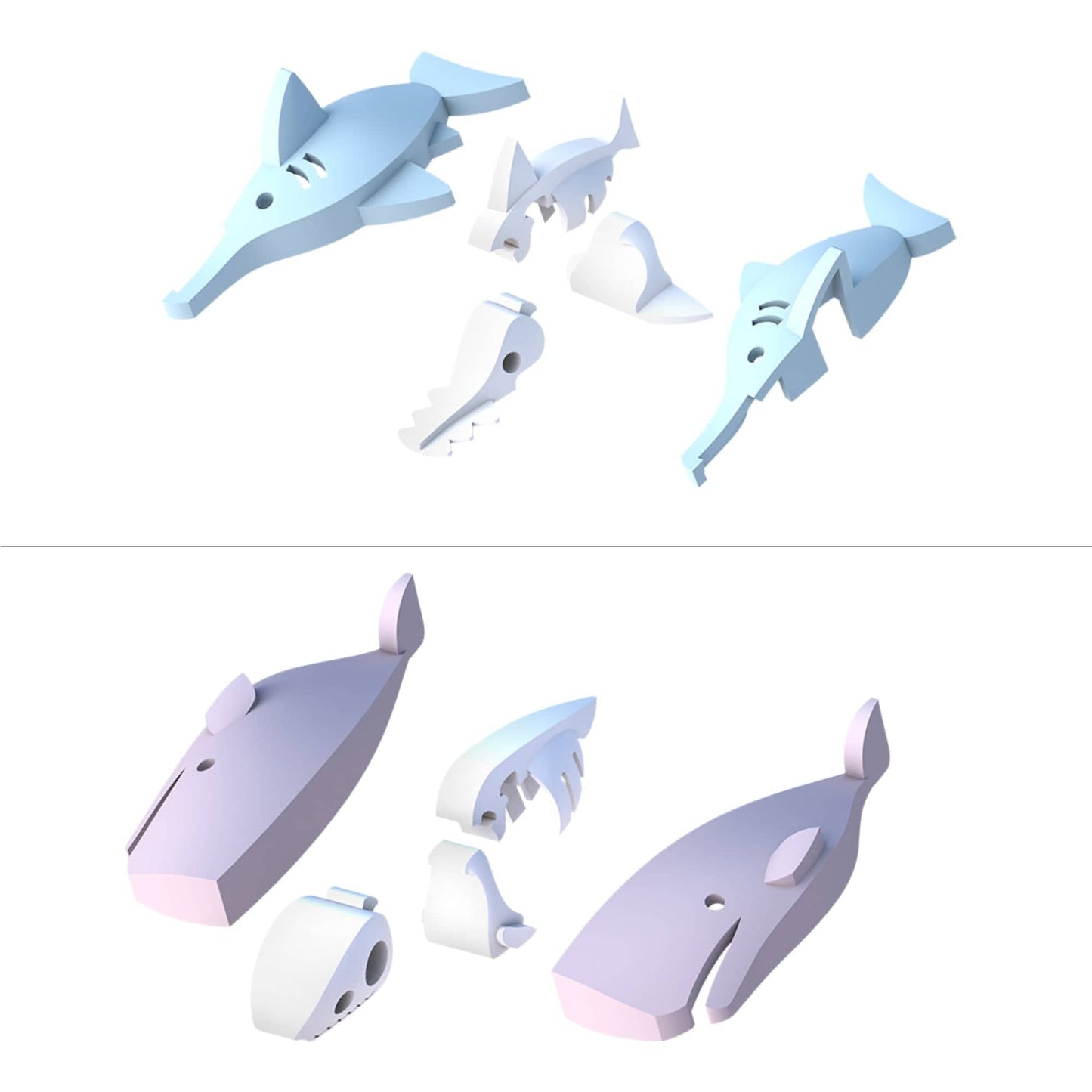 Oceanic Marvels Bundle: Saw Shark And Cachalot