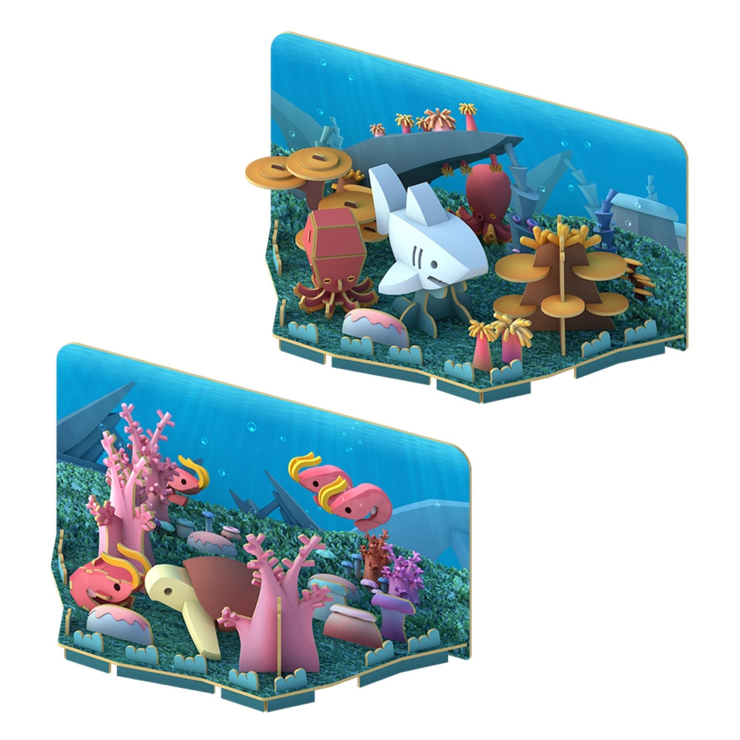 Oceanic Harmony Bundle: White Shark And Green Turtle