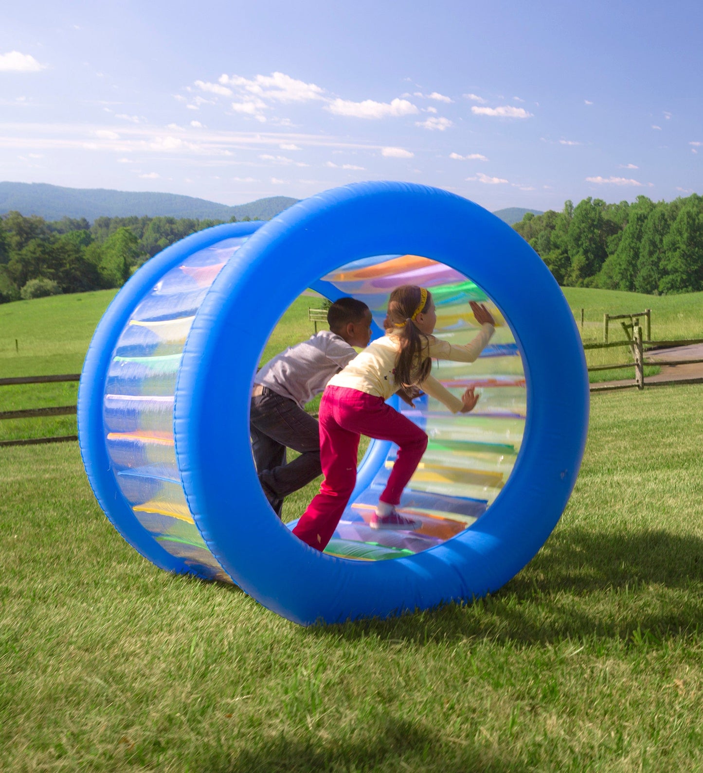 Roll With It Giant Inflatable Rolling Wheel