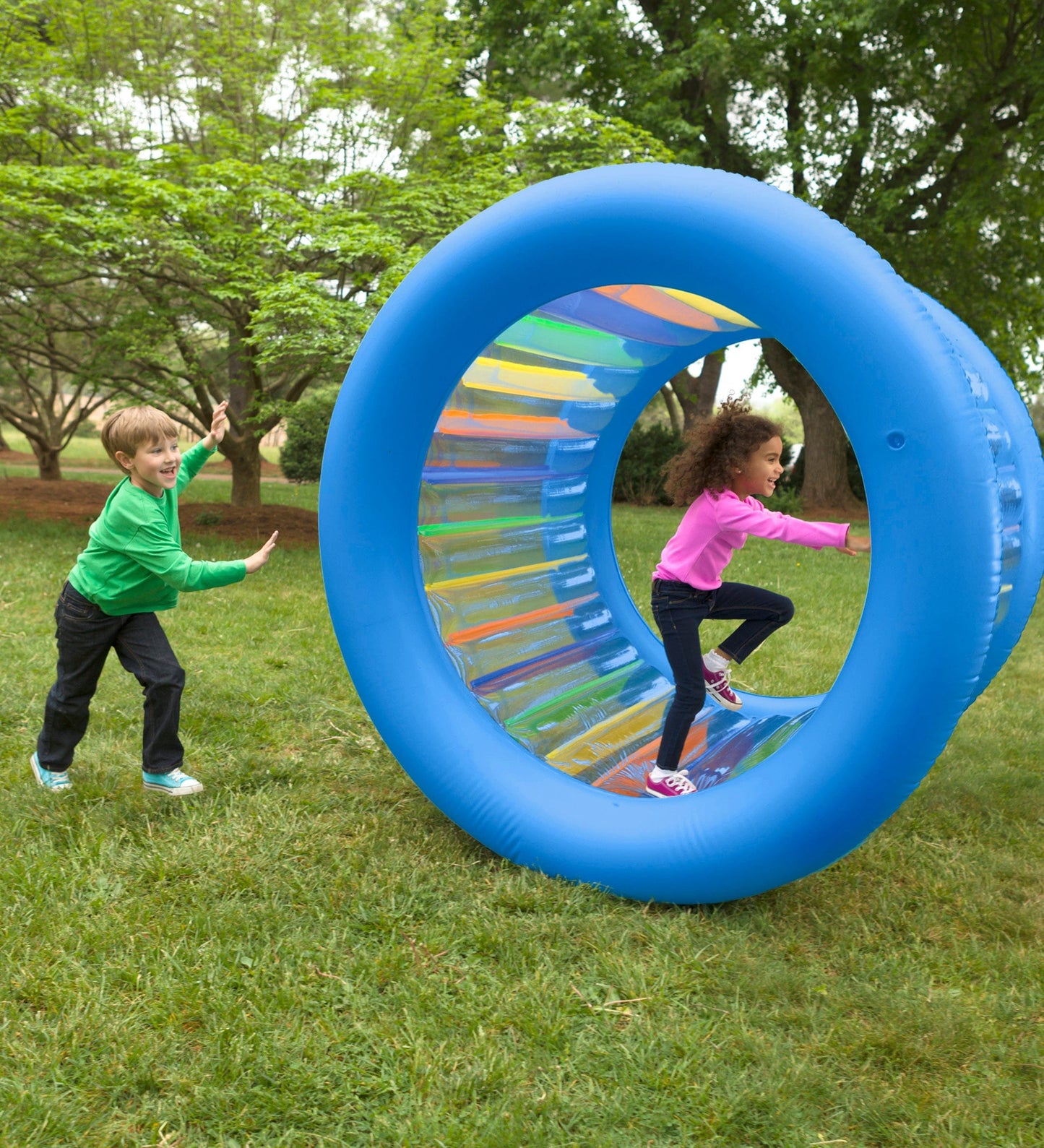 Roll With It Giant Inflatable Rolling Wheel