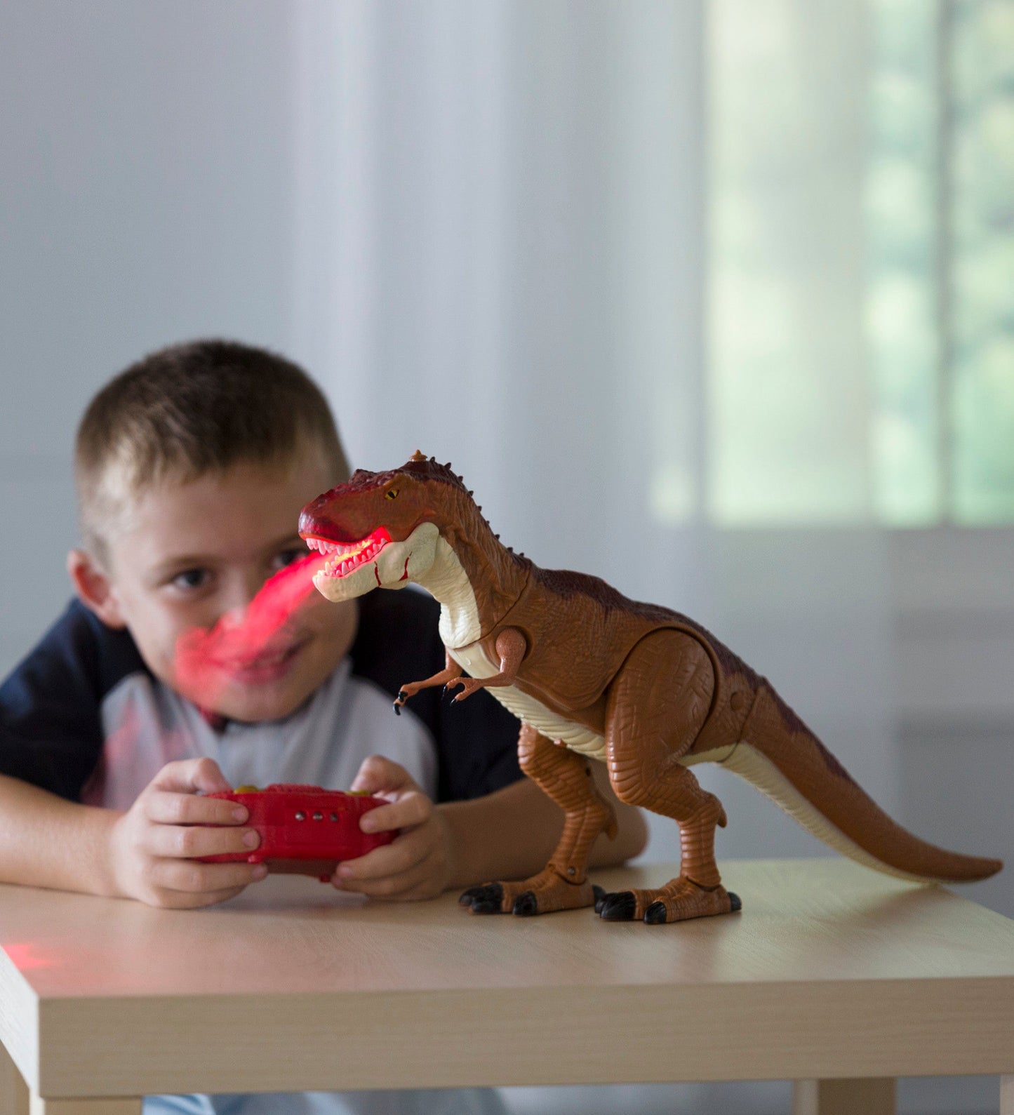 Steam-Breathing RC T-Rex