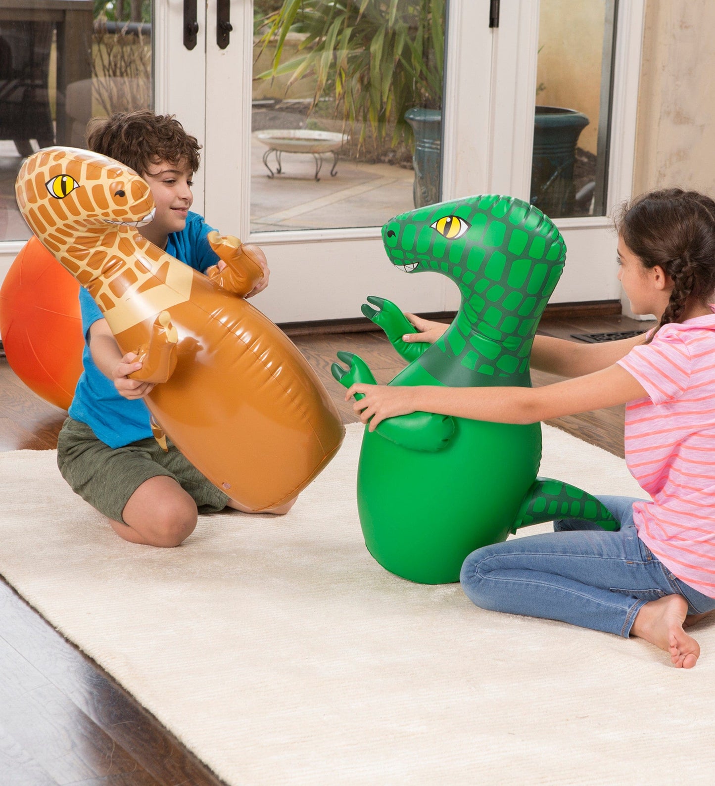 Giant Inflatable Dinosaur Bowling Set