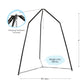 HugglePod HangOut Nylon Hanging Tent and Family HangOut Stand Set