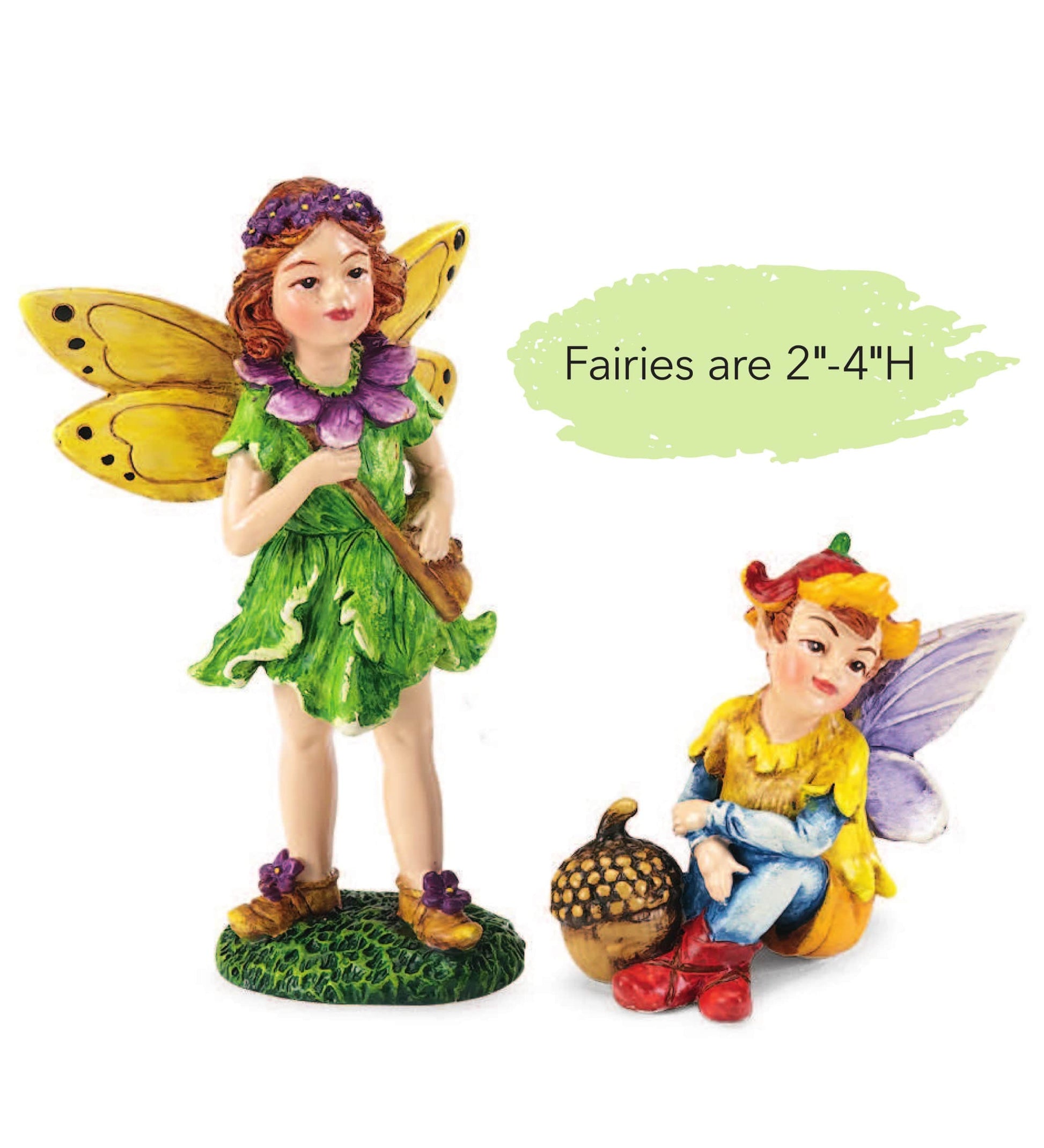 Nature-Themed Fairies, Set of 5