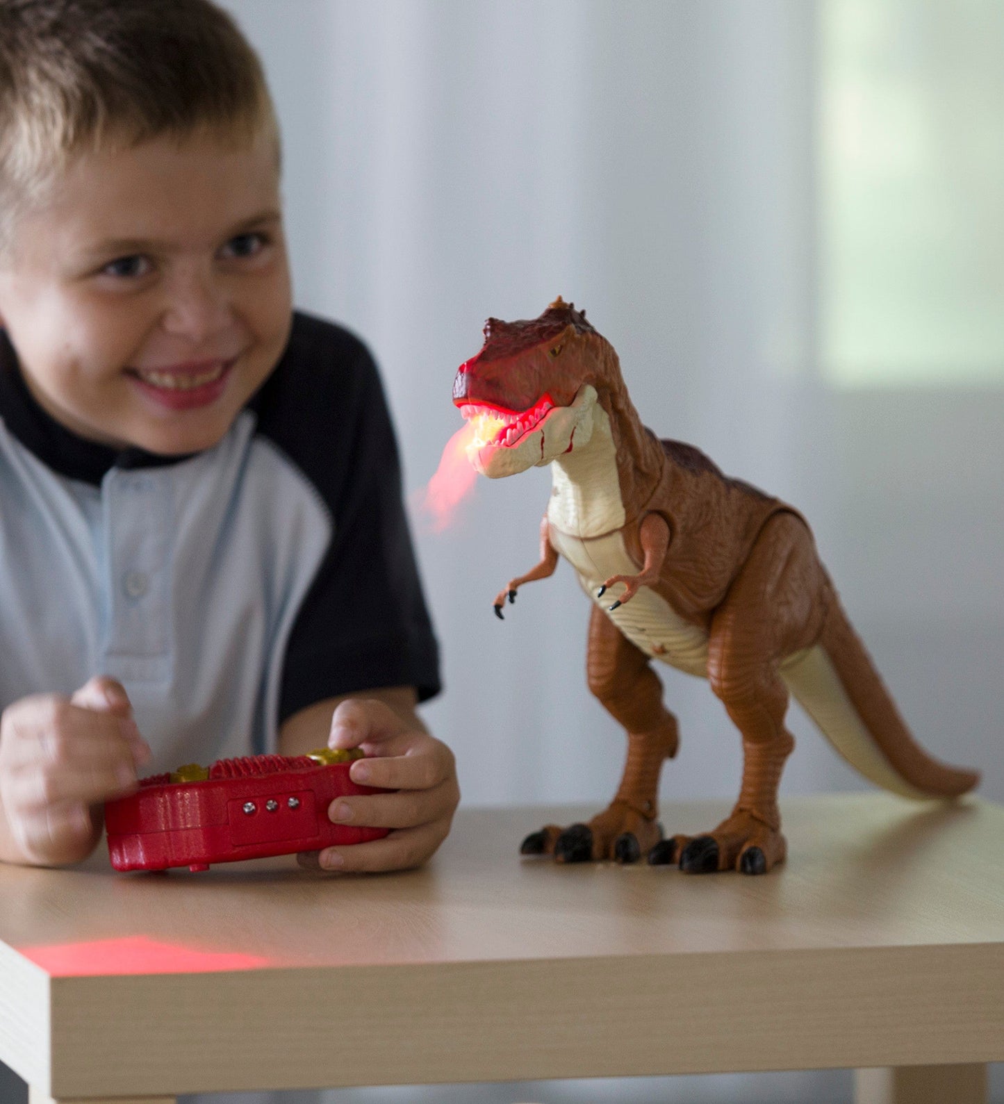 Steam-Breathing RC T-Rex