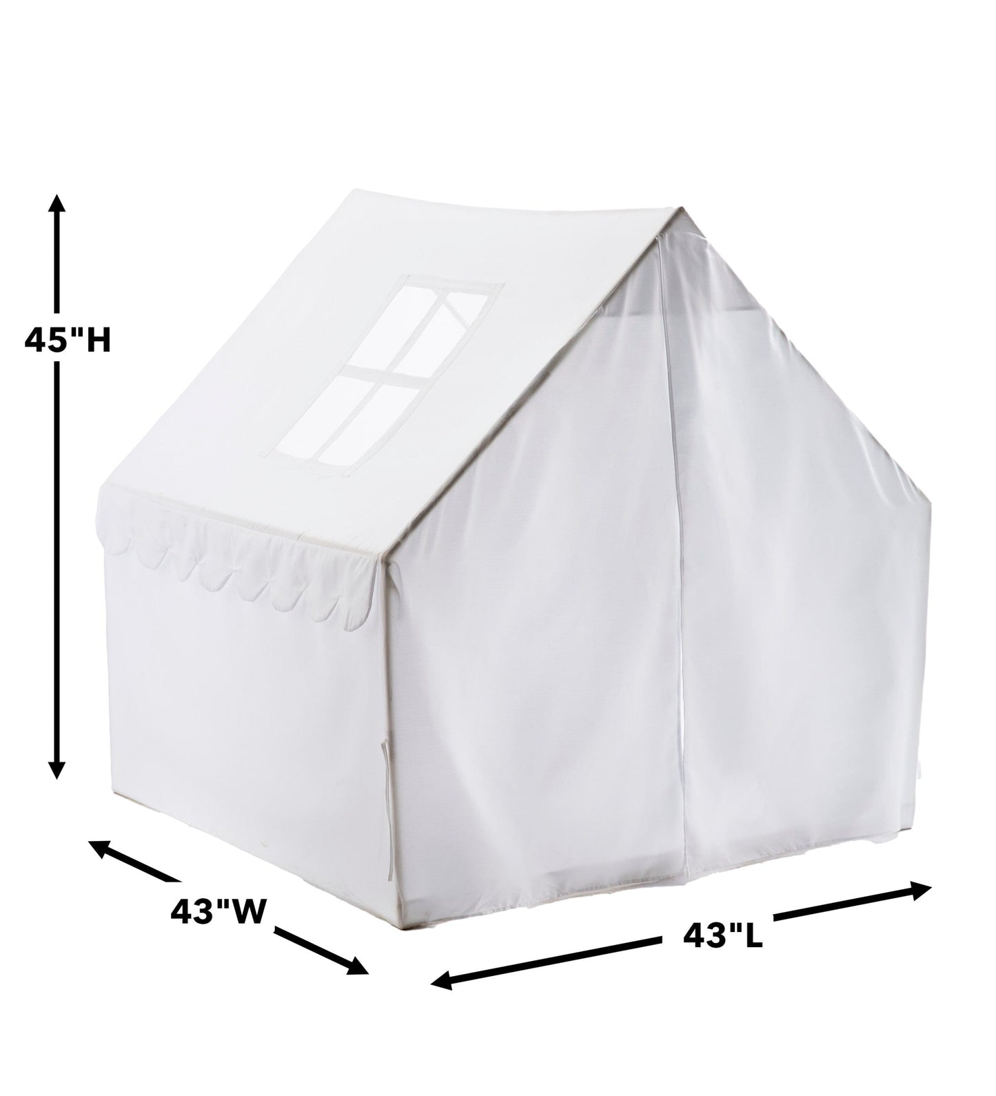 4-Foot Indoor Playhouse Tent with Floor Cover