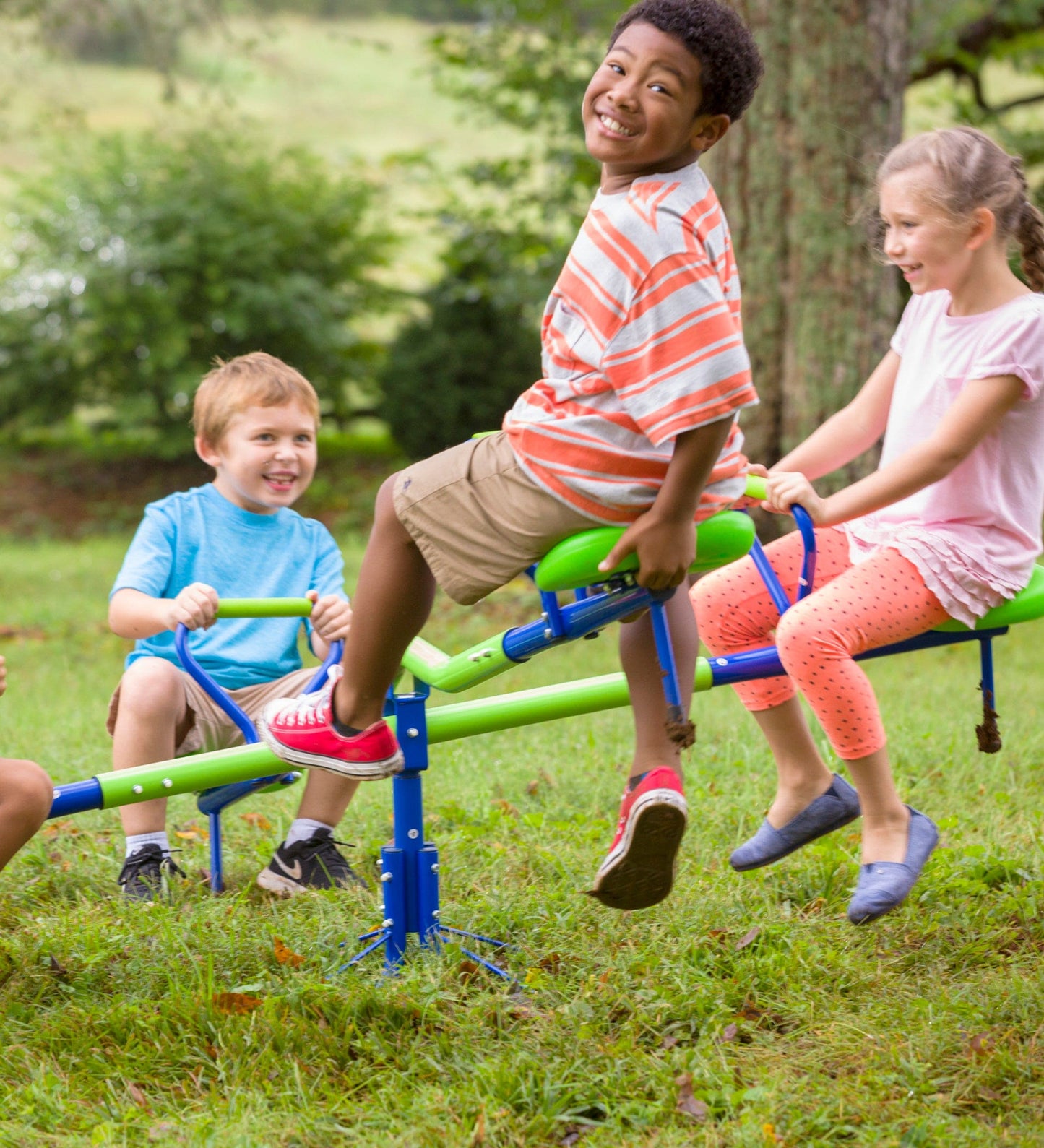 Quad-Seat Teeter Totter
