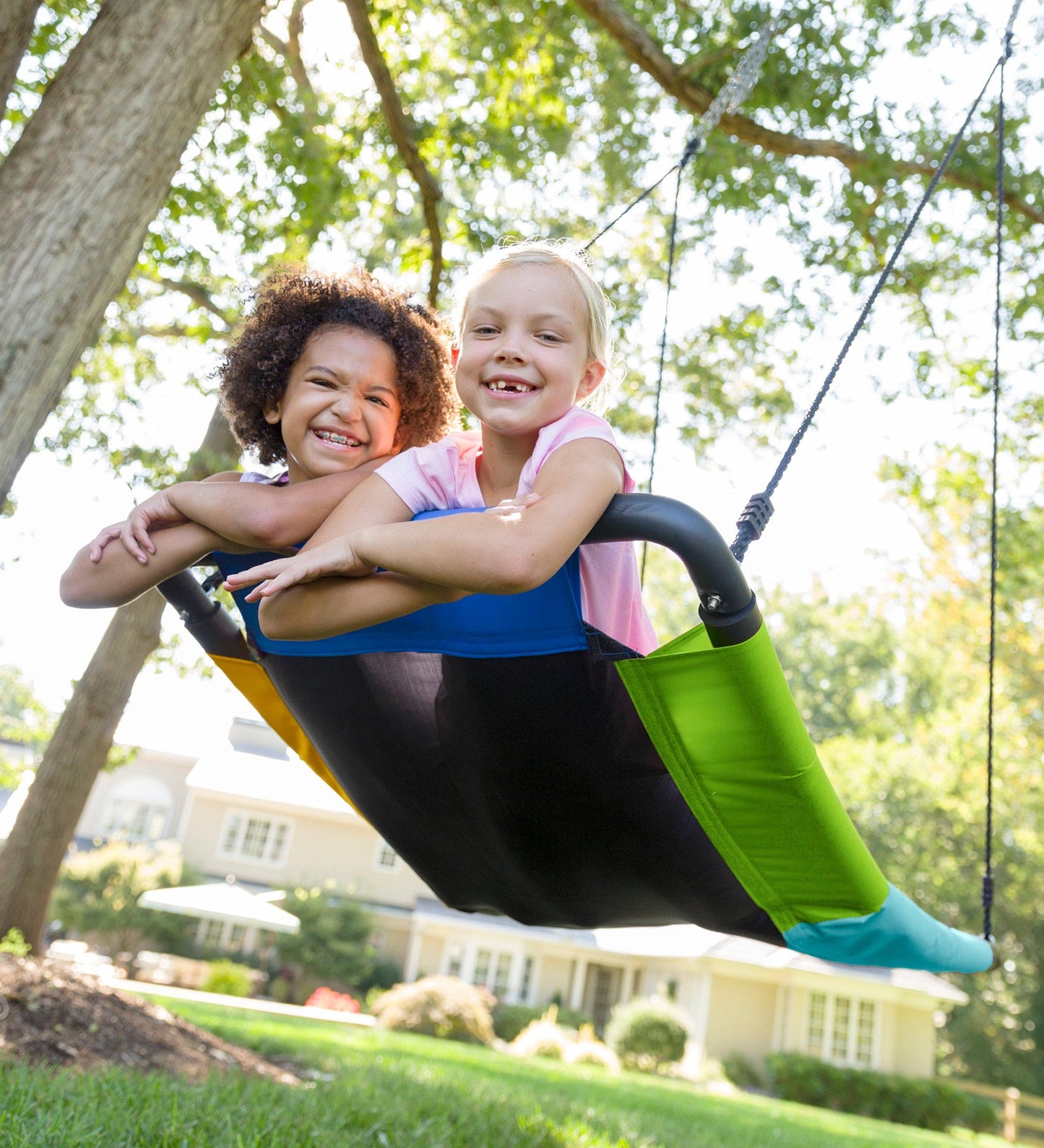 60-Inch Colorful Super Rectangular Platform Swing