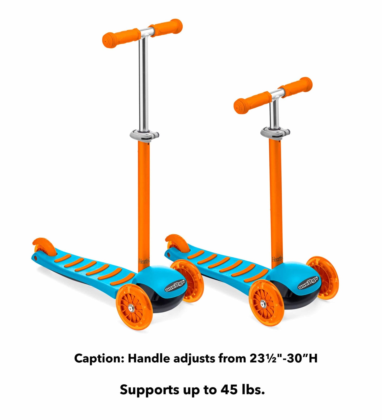 One2Go Adjustable Height Kick Scooter