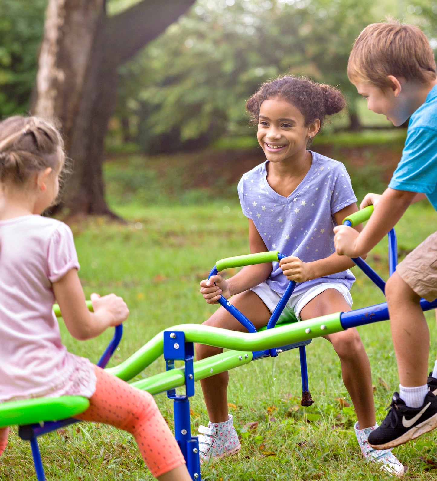 Quad-Seat Teeter Totter