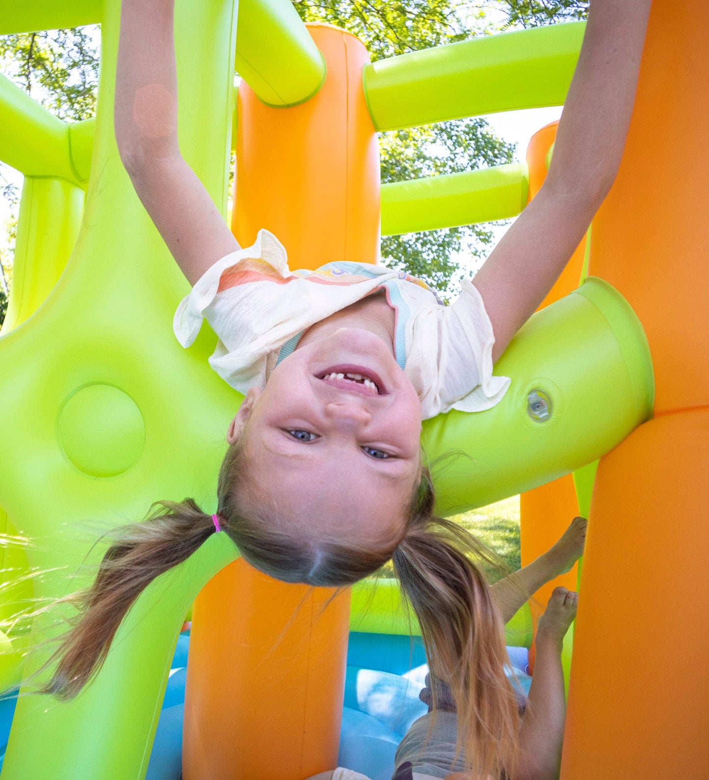 Giant 7-Foot Inflatable Bounce House and Climbing Cube