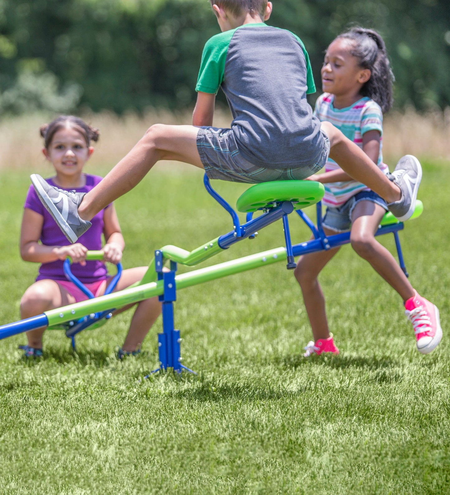 Quad-Seat Teeter Totter