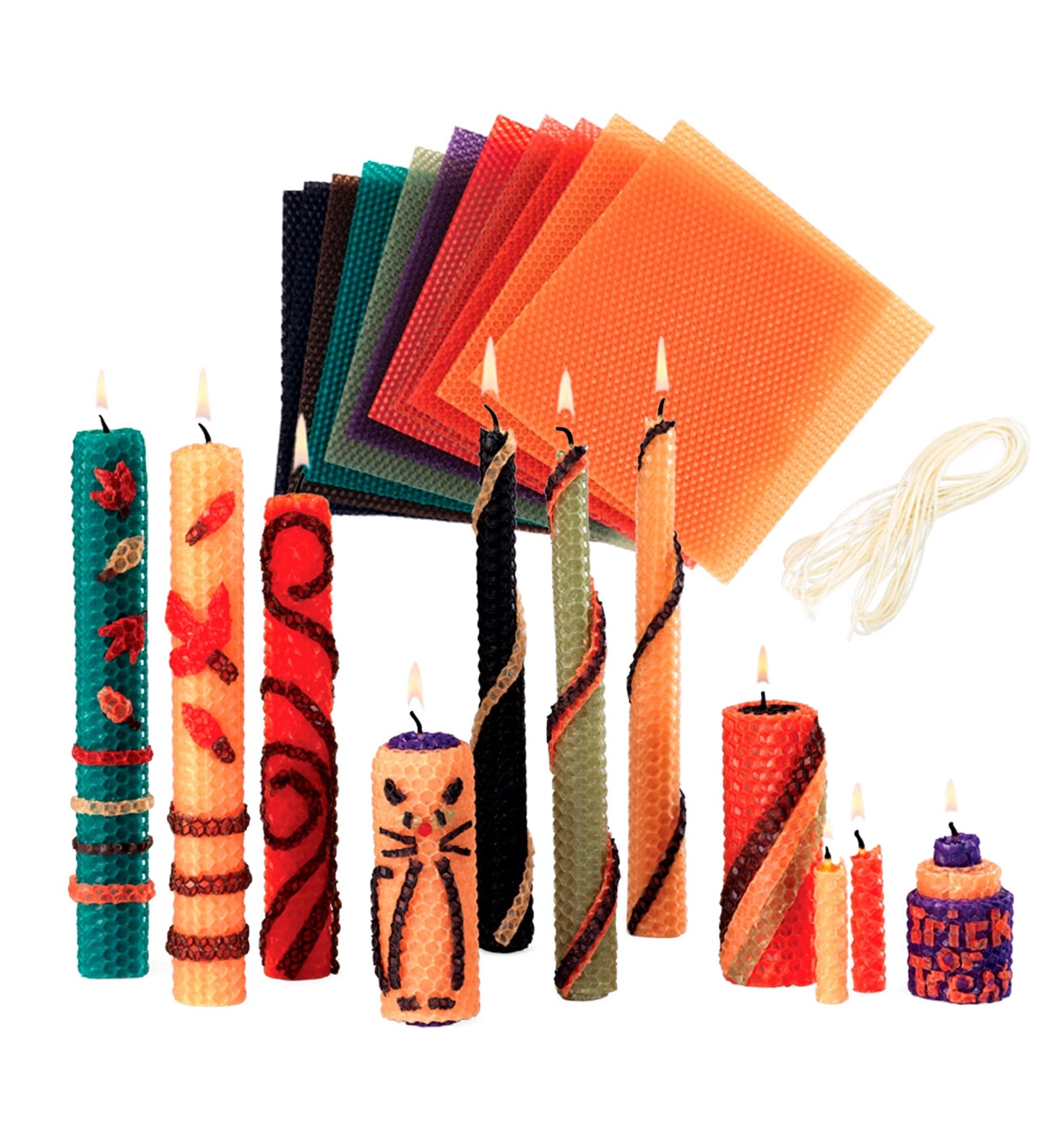 Autumn Beeswax Candle Rolling Kit