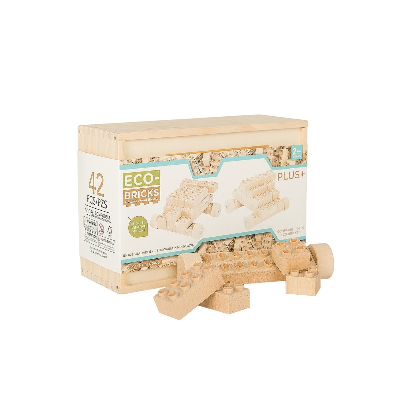 Eco-Bricks™ Plus+ Natural 42pcs