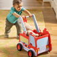 Wooden Fire Truck Walker and Push Toy
