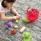 7-Piece Felt Fabric Pretend-Play Food Basket