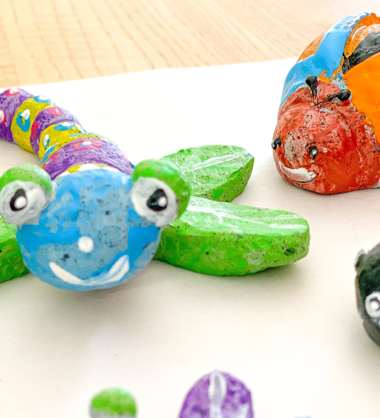 Color Pops Paint-Your-Own Rocks: Ladybugs and Dragonflies